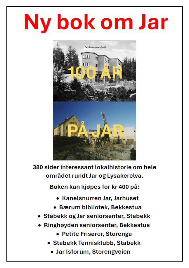 Boken "100 år på Jar"